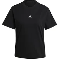 Adidas Essentials Small Logo Cotton T-Shirt Damen - schwarz