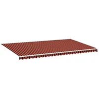 VidaXL Markisenbespannung Orange und Braun 6x3,5 m