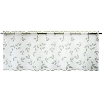 Delindo Lifestyle Scheibengardine Blätter für die Küche,