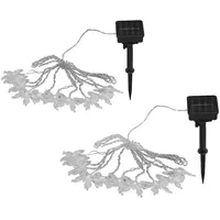 GLOBO Lighting - Außenleuchte Solar Lichterkette Gartendeko Außenlampe, rgb