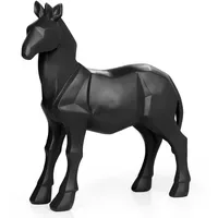 Moritz Polygonal Deko Pferd Ponny Fohlen Dekoration schwarz Geschenk