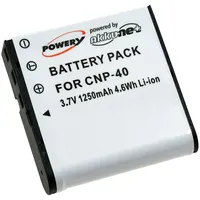 Powery Akku für Casio Typ NP-40