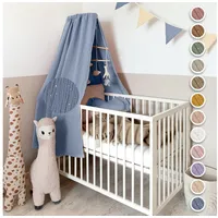 Lilimaus Betthimmel Babybett Gold Applikation in 12 Farben [inkl.
