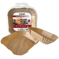 ScanPart Backpapier für Heißluftfritteusen 16 x 16 cm 100