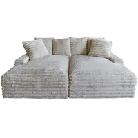KAWOLA Big, Sofa CADY Megacord cremeweiß