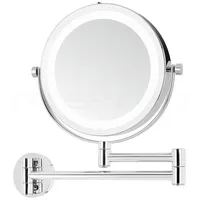 DEUSENFELD WL5CB - Batterie LED Doppel Wand Kosmetikspiegel, 5x