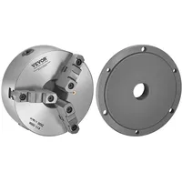 Vevor 3-Backen-Drehfutter, φ200 mm, Spannfutter mit 57,15-mm-8-Gewinde-Trägerplatte, 4-200 mm