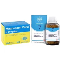  Magnesium Verla N Dragees + DHU Schüßler-Salz Nummer 7