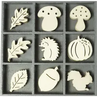 Heyda Holzornamentbox Igel Pilz Blatt