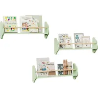 Woltu Kinderregal 3-tlg. 55 x 23,5 x 12,5 cm