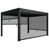 Juskys Seitenwand für Lamellendach Tahiti 4 x 2,4 m