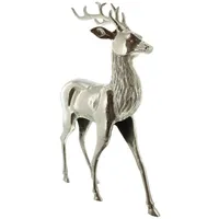 Frank Flechtwaren FRANK FLECHTWAREN, Dekohirsch Silber, Edles modernes Design,