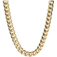 Luigi Merano Kette Panzerkette, teilmassiv, Gold 585 60 cm
