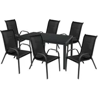Mojawo 7tlg Gartenmöbel Garnitur Sitzgruppe Essgruppe Tisch Stuhl 160x90cm