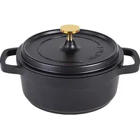 Contacto AluChef® Kochtopf Kasserolle, rund 20 cm schwarz/black