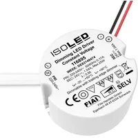 ISOLED LED Schalterdosen-PWM-Trafo 24V/DC, 0-25W, Tiefe 30mm, IP65, dimmbar,