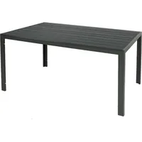 Mojawo Gartentisch Aluminium Kunststoffholz anthrazit / grau 160 x