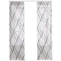 Joyswahl Schiebegardine (2 St), Klettband, transparent, Voile, Moderne Flächenvorhänge