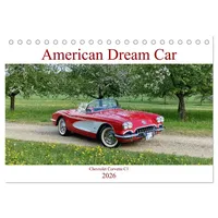 Calvendo American Deam Car Corvette C1 (Tischkalender 2026 DIN