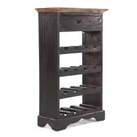 DESIGN DELIGHTS Weinregal 85 x 55 cm Schwarz