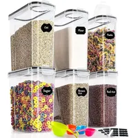 Luxuskollektion 4L Vorratsdosen 6er Set Luftdicht Behälter Plastik Deckel