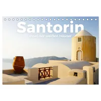 Calvendo Santorin - Insel der weißen Häuser (Tischkalender 2026