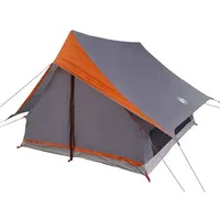 VidaXL Campingzelt A-Frame 5-Personen Grau und Orange Wasserfest