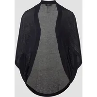S.Oliver - Strickponcho mit Glitzergarn, Damen, blau, 1