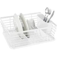 Wenko Geschirrabtropfer Mod. Drip, weiß, Metall/Kunststoff, 36x15x30 cm, mit