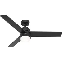 Hunter Deckenventilator Greenville Schwarz mit Licht Ventilator, Schwarz