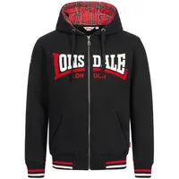 Lonsdale Nateby Reißverschlusspullover - Black - 2XL