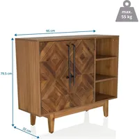 Hjh living Kommode SANTJAGO WOOD L