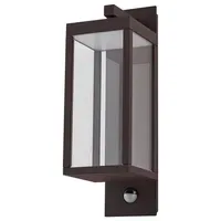 LUCANDE Außenwandleuchte Aluminium 38,0 cm mit Bewegungsmelder braun