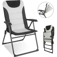 HOMECALL Campingstuhl Gartenstuhl klappbar, polyester, 5 fach Verstellbarer Rückenlehne,
