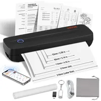 Vevor mobiler Drucker tragbarer Thermodrucker Bluetooth-Tintenloser Drucker, Thermopapier im