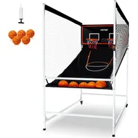Vevor Indoor-Basketballspiel für 2 Spieler, Basketballautomat, Baskeltballständer mit 5