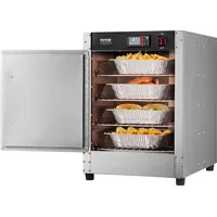 Vevor Hot Box Speisenwärmer 4-stufiger Imbisswärmer mit Wasserschale &