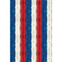 Arsvita Flauschvorhang 140x220 Unistreifen rot - weiß - blau