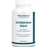 NatuGena SchilddrüsenGlück | 180 Kapseln | Jod-Komplex mit Selen,
