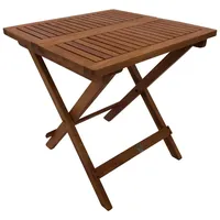 TPFGarden Beistelltisch, Braun, Holz, 50x50x50 cm, Gartenmöbel, Gartentische, Beistelltische