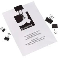 Q-Connect Foldbackklammern 51mm VE=6x10 Stück schwarz