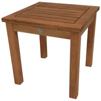 TPFGarden Beistelltisch, Braun, Holz, 40x40x40 cm, Gartenmöbel, Gartentische, Beistelltische