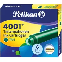 Pelikan 300087-10 Packungen in Dose 6 Patronen dunkelgrün