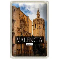 Roomando Valencia | Spain | Dekoratives Blechschild | Vintage-Stil