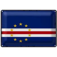 Roomando Blechschild | Flagge von Kap Verde | Vintage