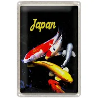 Roomando Japan | Koi Fisch | Dekoratives Blechschild |