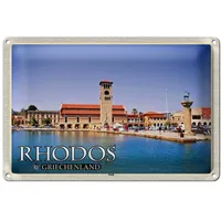 Roomando Blechschild | Rhodos Griechenland | Nostalgie Deko |