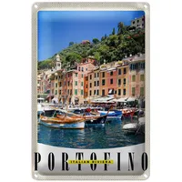 Roomando Portofino | Italian Riviera | Nostalgisches Blechschild |