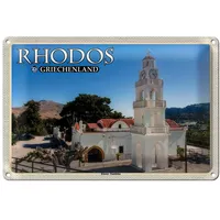 Roomando Blechschild Rhodos | Griechenland | Kloster Tsambika |