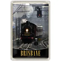 Roomando Blechschild | Brisbane | Dampflok | Australien |